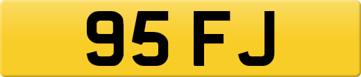 95 FJ private number plate
